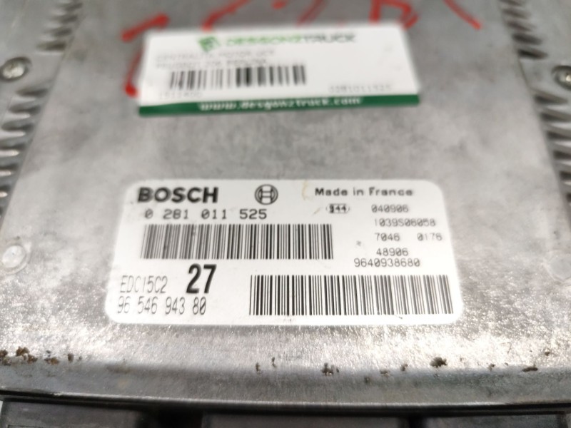 Recambio de centralita motor uce para peugeot 206 berlina xt referencia OEM IAM 0281011525 9640938680 9654694380