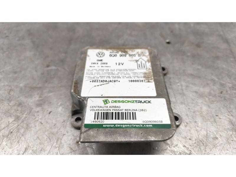 Recambio de centralita airbag para volkswagen passat berlina (3b2) comfortline referencia OEM IAM 6Q0909605B  