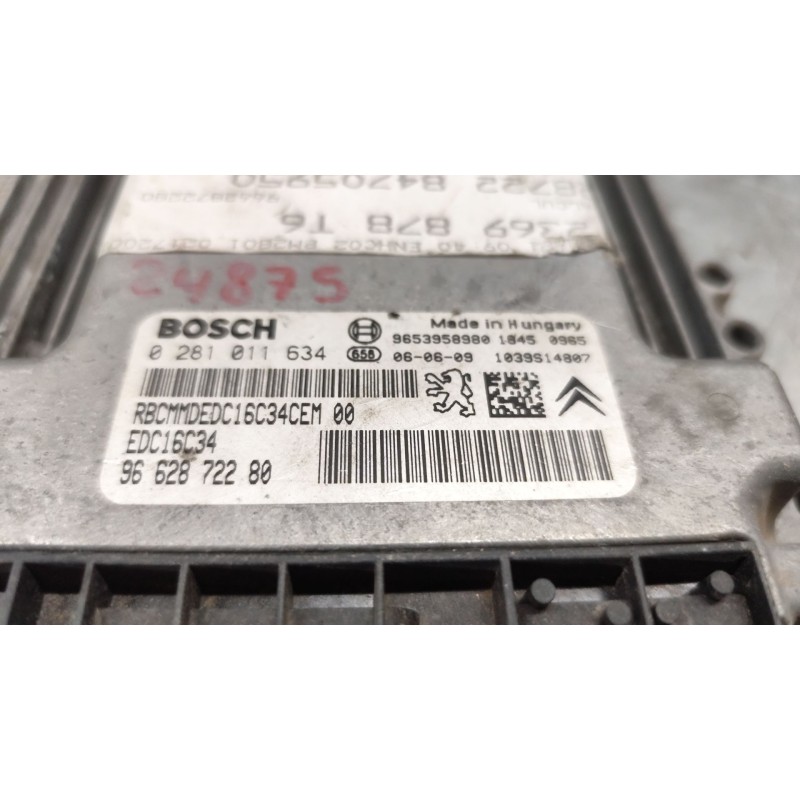 Recambio de centralita motor uce para peugeot 307 sw (3h) 1.6 hdi 110 referencia OEM IAM 9662872280  