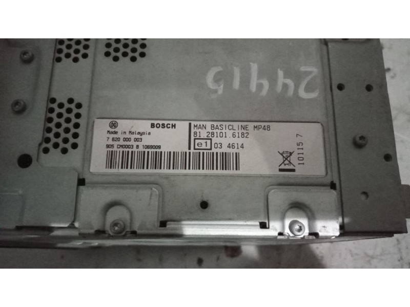 Recambio de sistema audio / radio cd para man tgx 18.xxx 12.4 diesel referencia OEM IAM 81281016182  