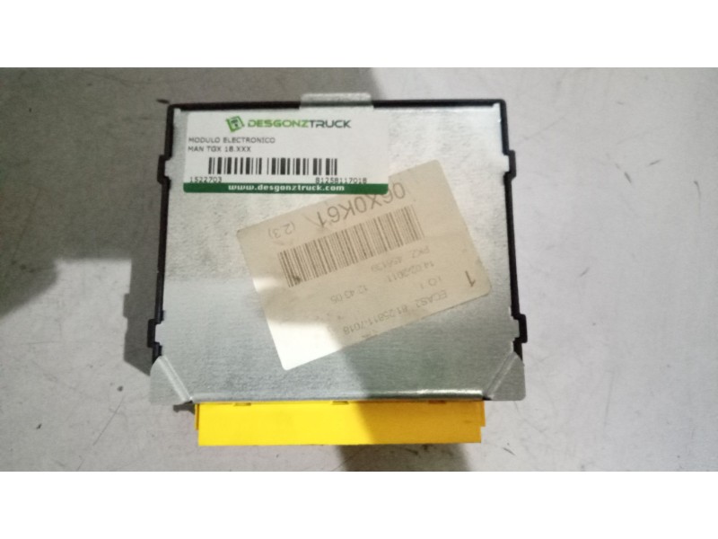 Recambio de modulo electronico para man tgx 18.xxx 12.4 diesel referencia OEM IAM 81258117018 centralita ecas 4461702090