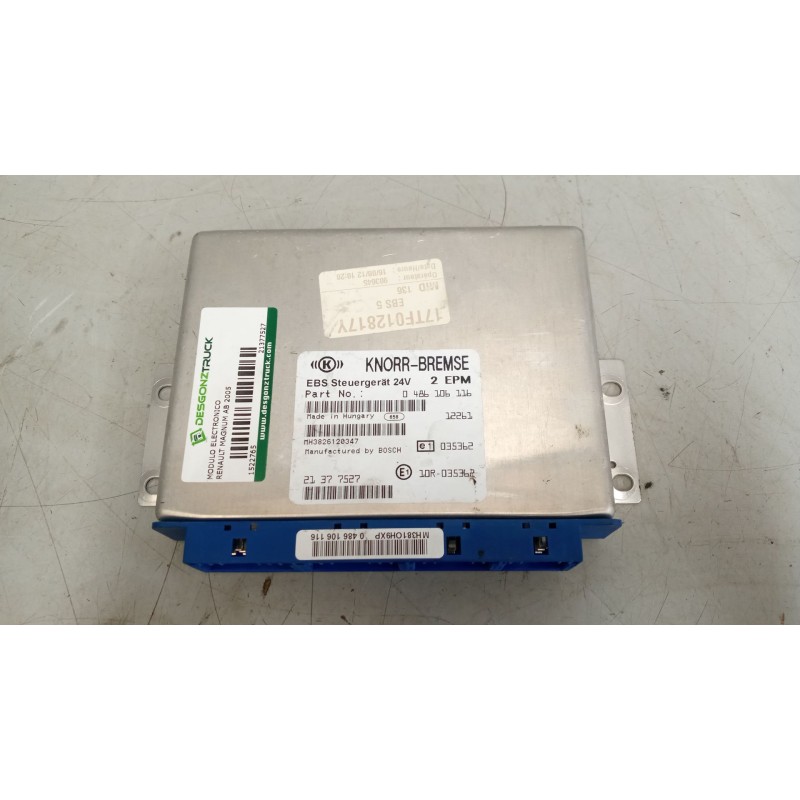 Recambio de modulo electronico para renault magnum ab 2005 12.8 diesel referencia OEM IAM 21377527 CENTRALITA EBS 0486106116