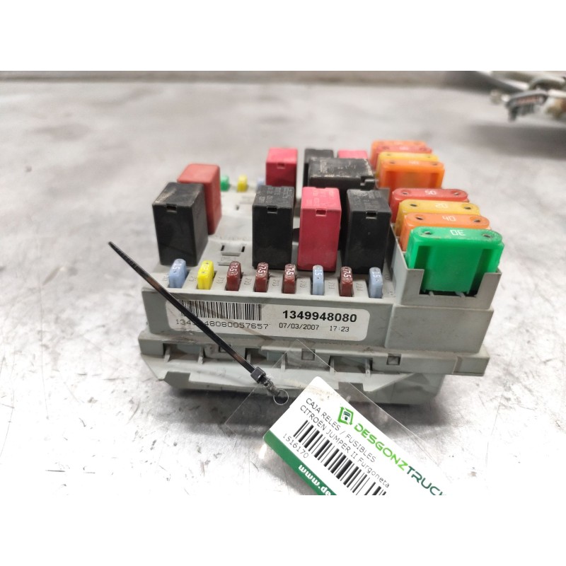 Recambio de caja reles / fusibles para citroën jumper ii furgoneta 2.2 hdi 100 referencia OEM IAM 1349948080  
