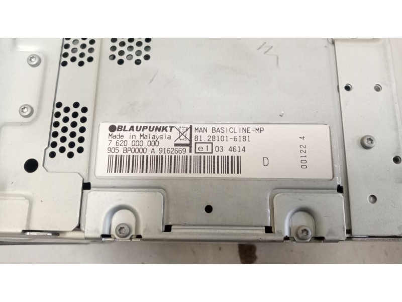 Recambio de sistema audio / radio cd para man tgx 18.xxx 12.4 diesel referencia OEM IAM 81281016181  