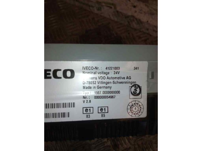 Recambio de cuadro instrumentos para iveco stralis (as) fsa t / fp lt 4x2 gran espacio referencia OEM IAM 41221003  