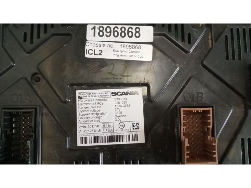 Recambio de cuadro instrumentos para scania magnus referencia OEM IAM 2303334 1896868 2627472