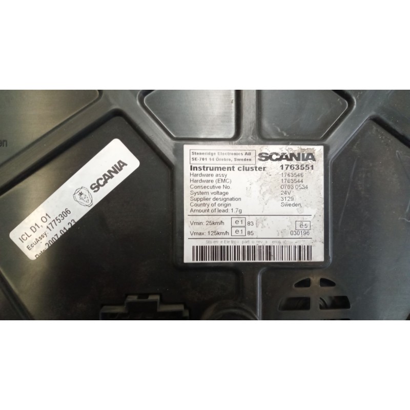 Recambio de cuadro instrumentos para scania serie p/g/r (c-clase) 11.7 diesel referencia OEM IAM 1763551  