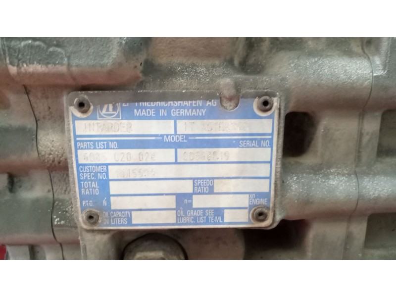 Recambio de caja cambios para daf serie xf105.xxx 12.9 diesel referencia OEM IAM 12as3131TD 1681737 1353041005