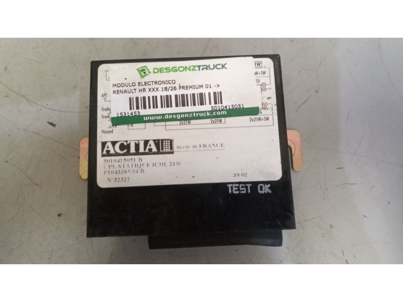 Recambio de modulo electronico para renault hr xxx.18/26 premium 01 referencia OEM IAM 5010415051  