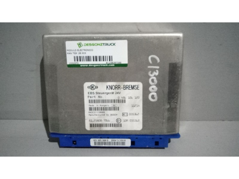 Recambio de modulo electronico para man tgx 18.xxx 12.4 diesel referencia OEM IAM 81258087066  0486106120