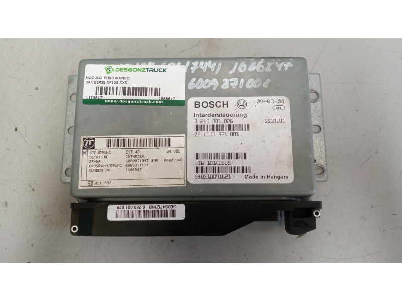 Recambio de modulo electronico para daf serie xf105.xxx 12.9 diesel referencia OEM IAM 1686847 6009371001 0260001028