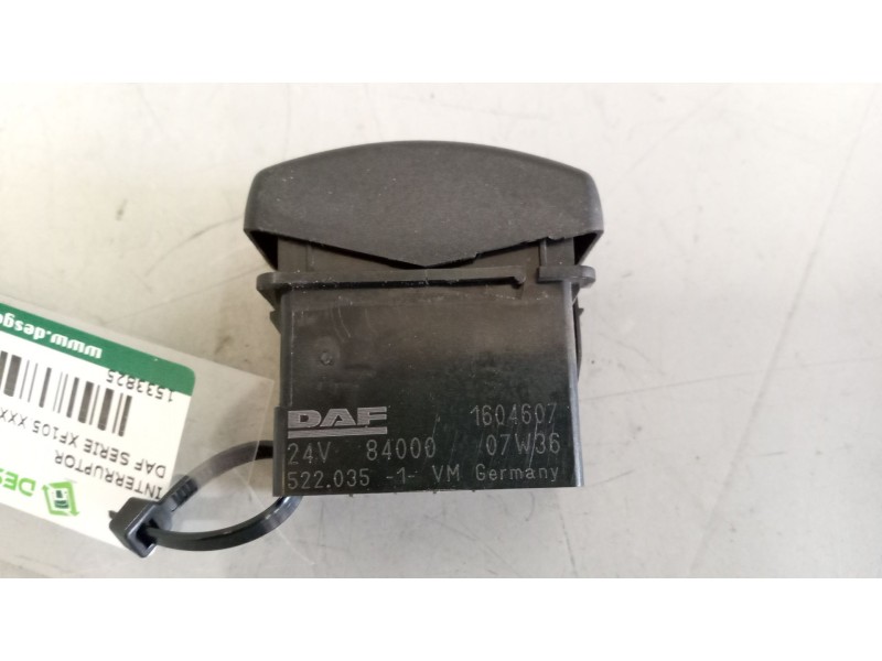 Recambio de interruptor para daf serie xf105.xxx 12.9 diesel referencia OEM IAM 1604607  