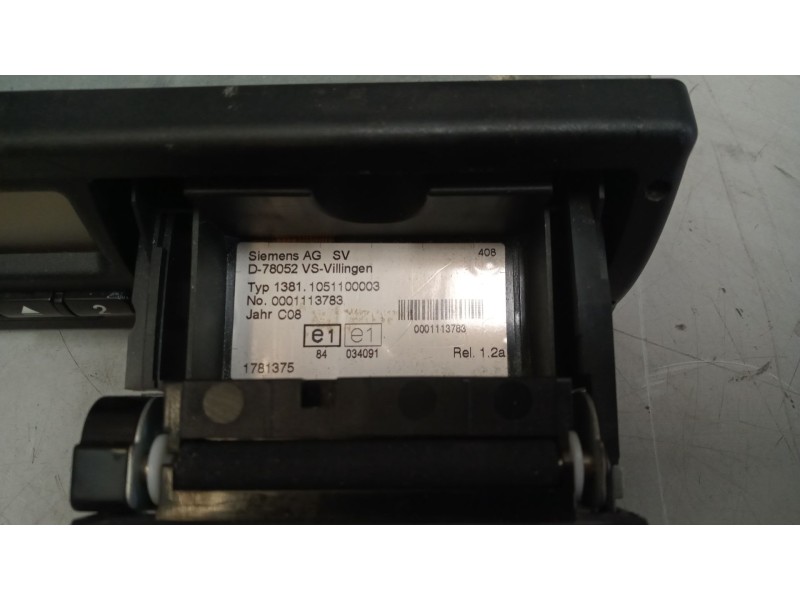 Recambio de tacografo para daf serie xf105.xxx 12.9 diesel referencia OEM IAM 13811051100003 0001113783 1781375