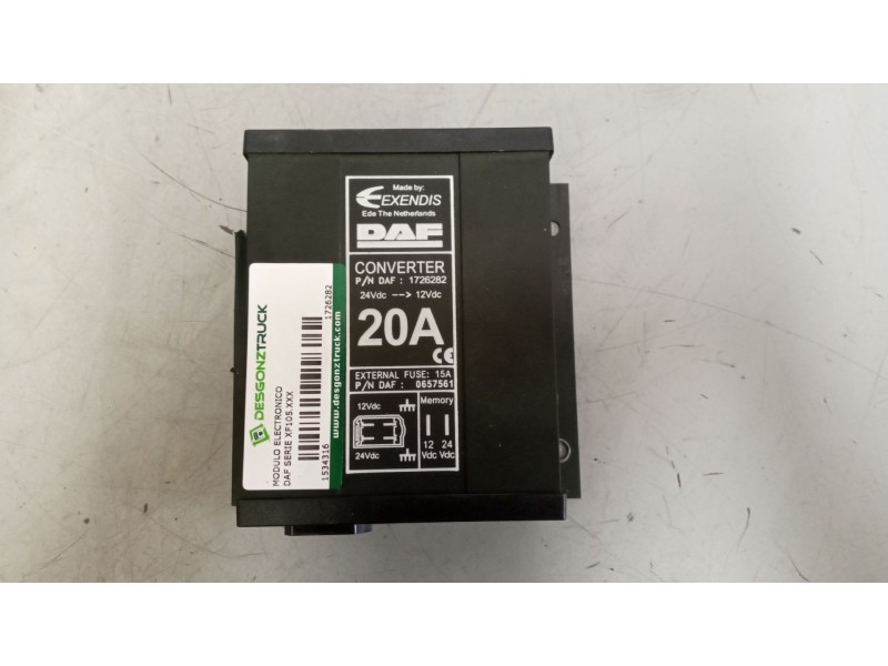 Recambio de modulo electronico para daf serie xf105.xxx 12.9 diesel referencia OEM IAM 1726282  