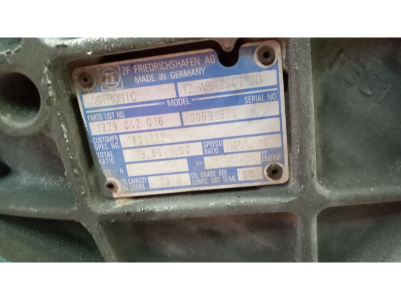 Recambio de caja cambios para daf serie xf105.xxx 12.9 diesel referencia OEM IAM 12AS2541TD 180122 1329042016