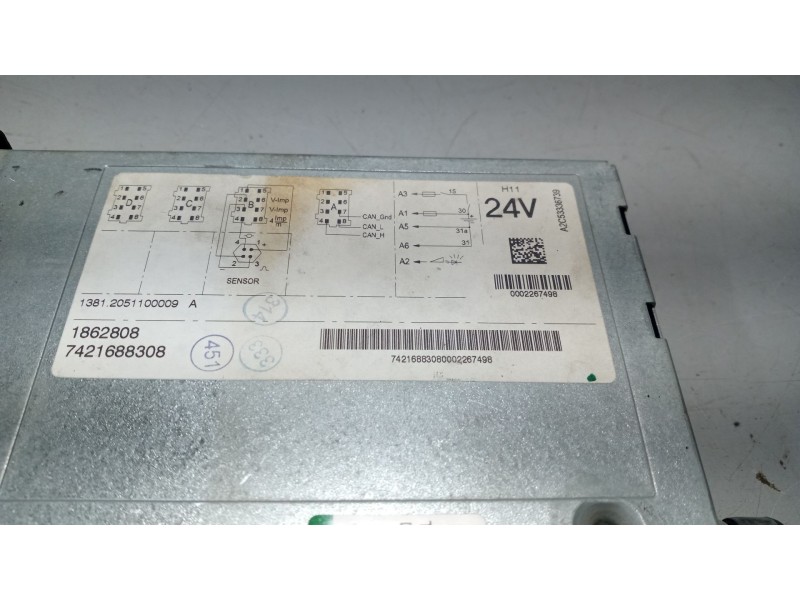 Recambio de tacografo para daf serie xf105.xxx 12.9 diesel referencia OEM IAM 13812051100009 0002267498 1862808