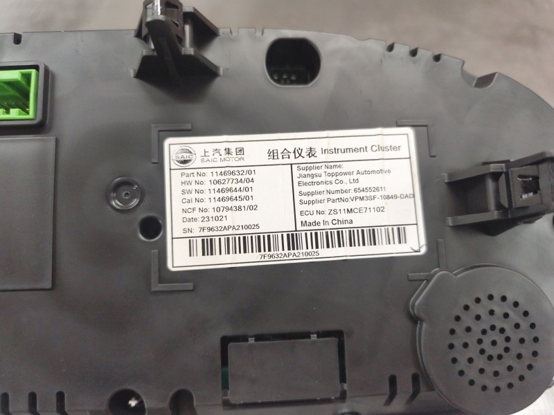 Recambio de cuadro instrumentos para mg mg zs suv (azs1) 1.5 vti referencia OEM IAM ZS11MCE71102  