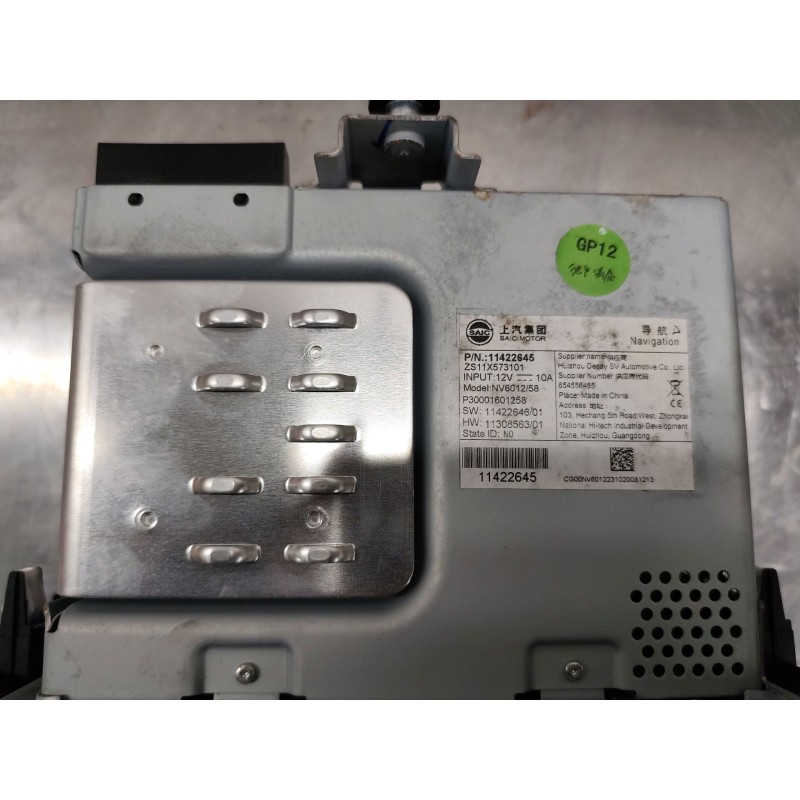 Recambio de pantalla multifuncion para mg mg zs suv (azs1) 1.5 vti referencia OEM IAM 654556455  