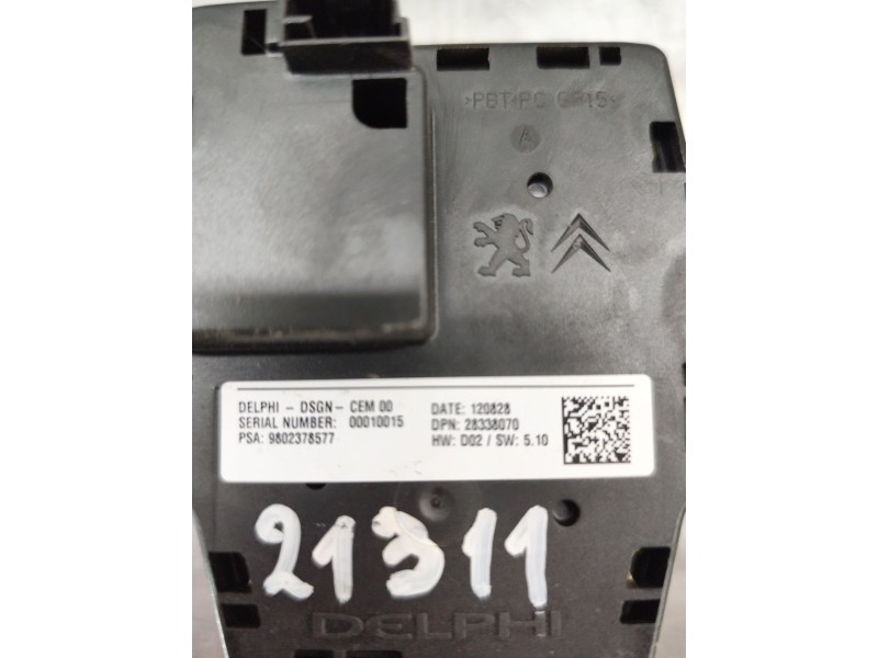 Recambio de mando multifuncion para peugeot 508 allure hybrid4 referencia OEM IAM 9802378577  