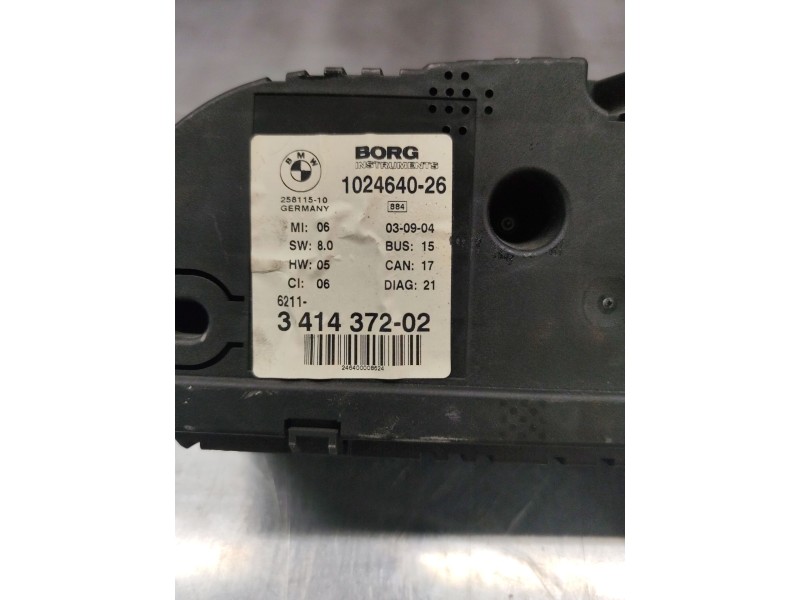 Recambio de cuadro instrumentos para bmw x3 (e83) 3.0d referencia OEM IAM 341437202  