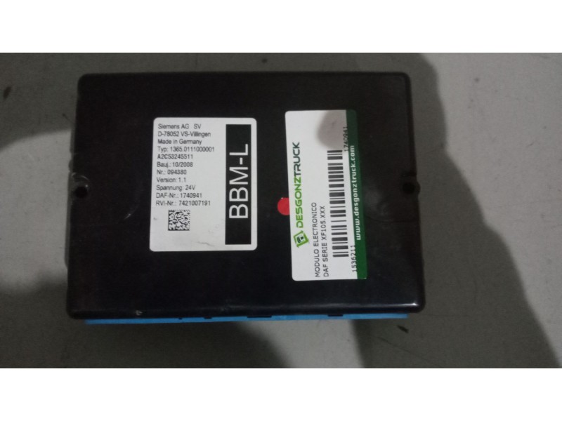 Recambio de modulo electronico para daf serie xf105.xxx 12.9 diesel referencia OEM IAM 1740941  7421007191
