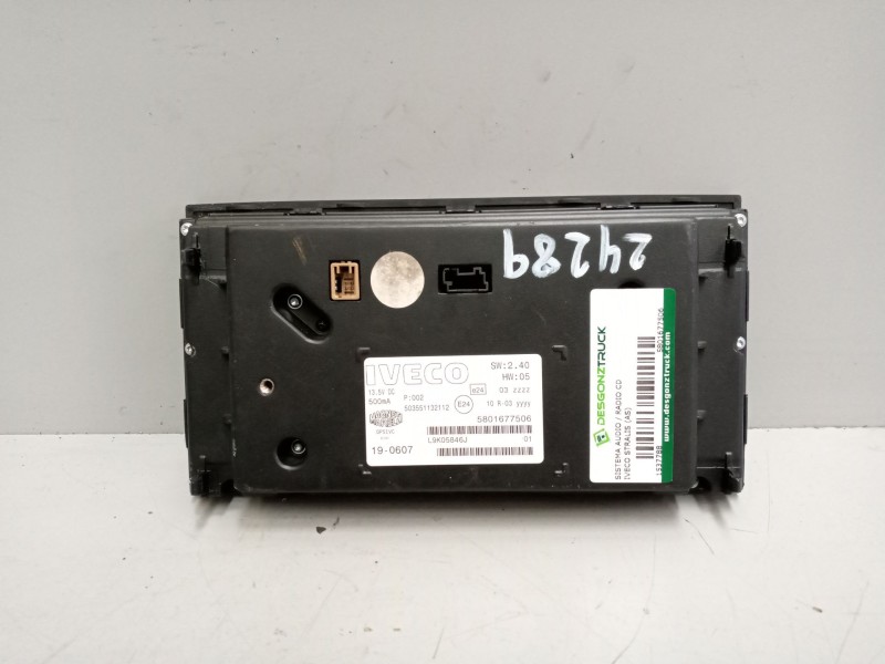 Recambio de sistema audio / radio cd para iveco stralis (as) 10.3 diesel referencia OEM IAM 5801677506  
