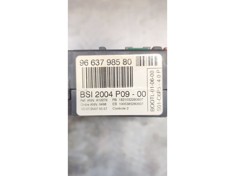Recambio de bsi para citroën c4 i (lc_) 1.6 hdi referencia OEM IAM 9663798580  