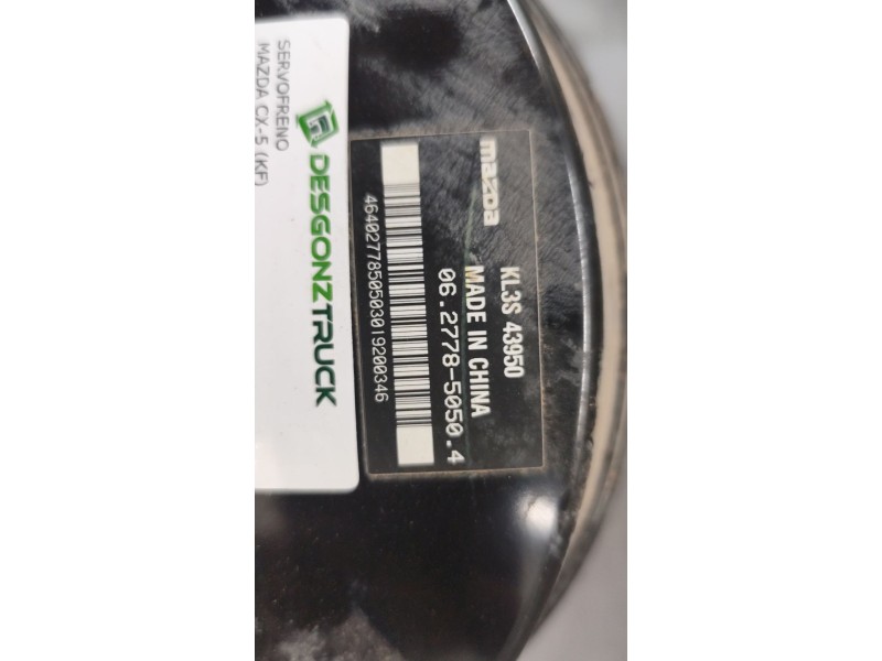Recambio de servofreno para mazda cx-5 (kf) 2.2 d referencia OEM IAM KL3S43950  06277850504