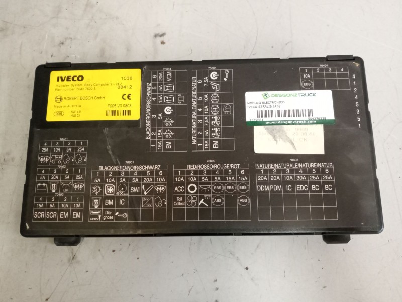 Recambio de modulo electronico para iveco stralis (as) 12.9 diesel referencia OEM IAM 504276228  