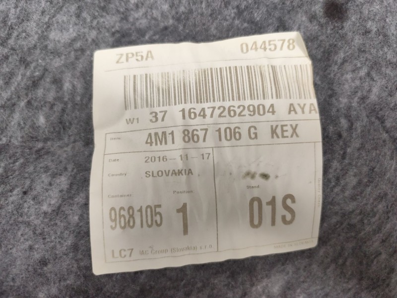 Recambio de guarnecido puerta delantera derecha para audi q7 (4mb, 4mg, 4mq) 3.0 tdi quattro referencia OEM IAM   