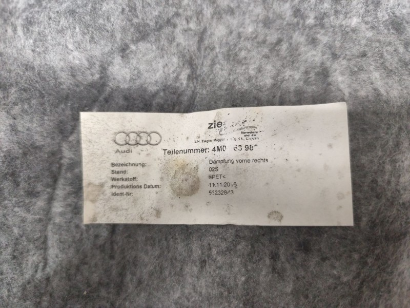 Recambio de guarnecido puerta delantera derecha para audi q7 (4mb, 4mg, 4mq) 3.0 tdi quattro referencia OEM IAM   