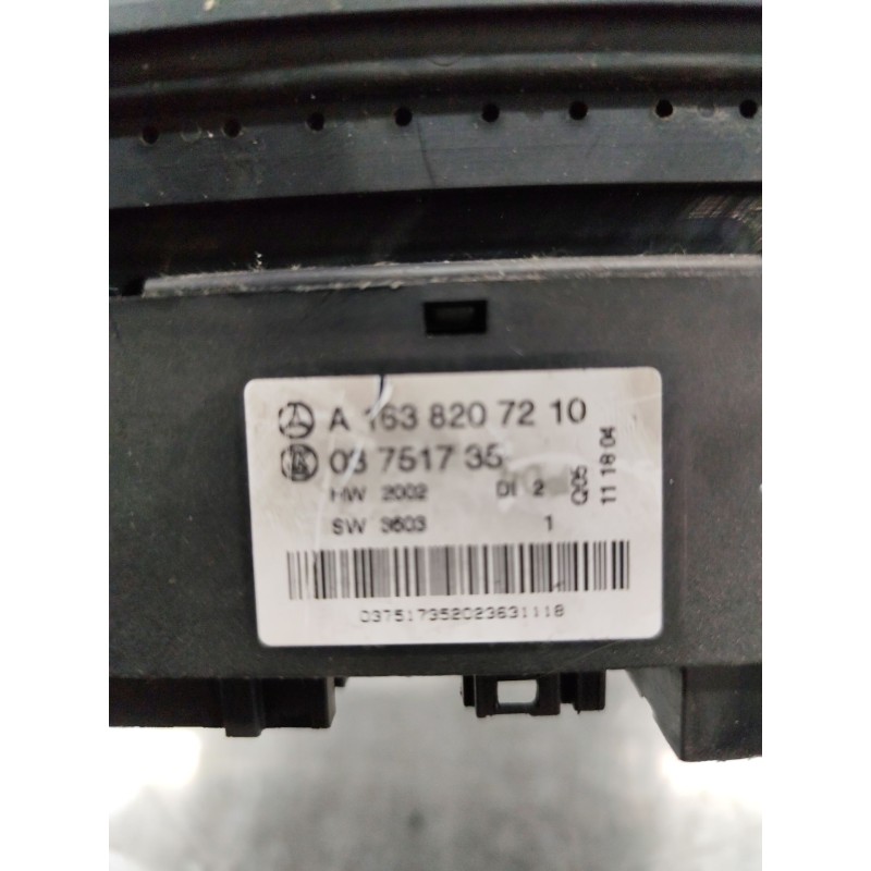 Recambio de mando multifuncion para mercedes-benz clase m (w163) ml 270 cdi (163.113) referencia OEM IAM A1638207210  