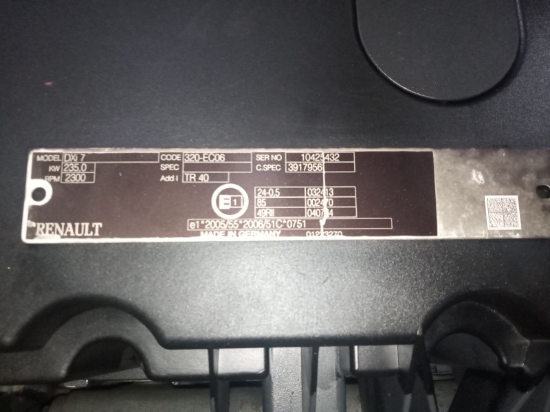 Recambio de motor completo para renault premium distribution 7.2 diesel referencia OEM IAM DXI7320EC06  