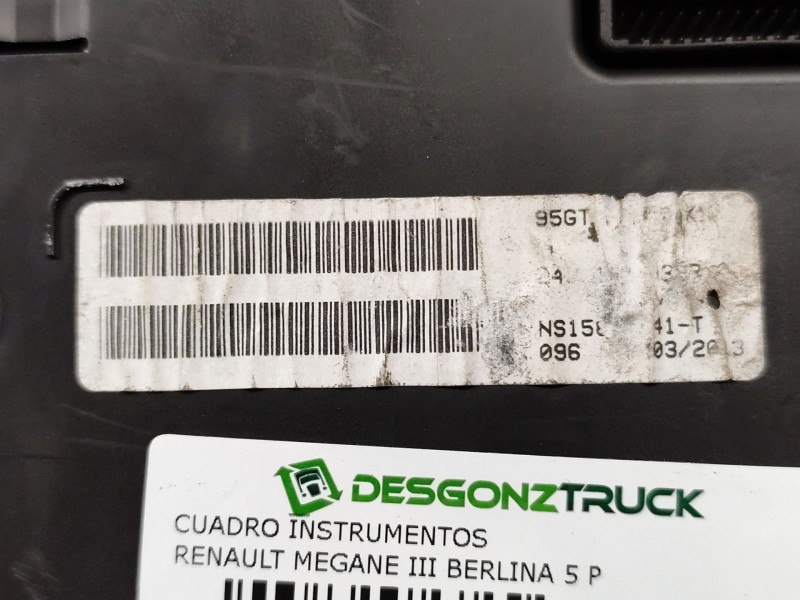 Recambio de cuadro instrumentos para renault megane iii berlina 5 p business referencia OEM IAM   