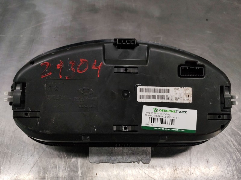 Recambio de cuadro instrumentos para renault megane iii berlina 5 p business referencia OEM IAM   