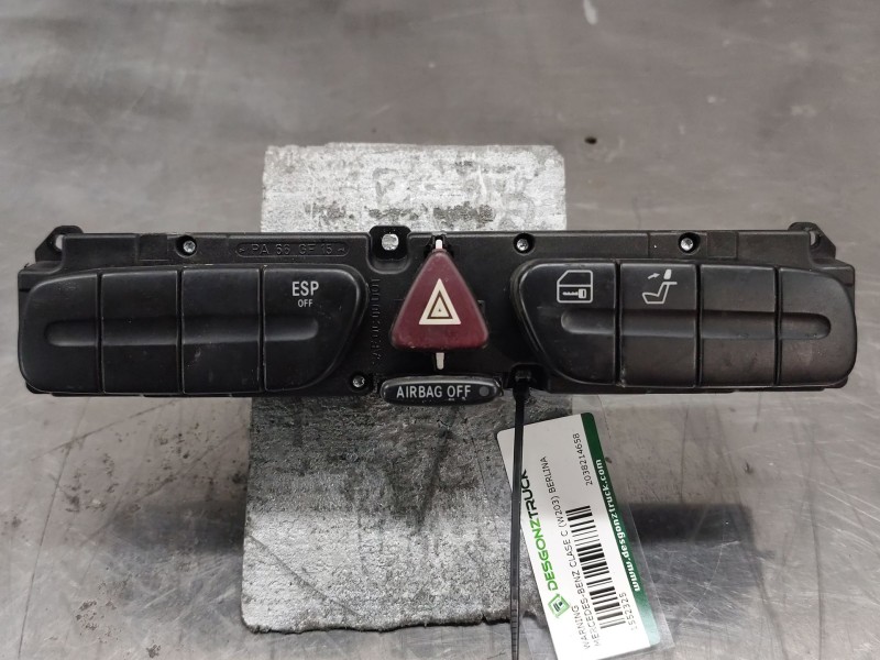 Recambio de warning para mercedes-benz clase c (w203) berlina 220 cdi (203.006) referencia OEM IAM 2038214658  