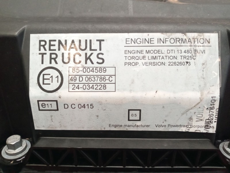 Recambio de motor completo para renault serie t 12.8 diesel referencia OEM IAM DTI13480EUVI  