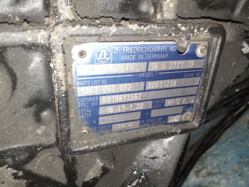 Recambio de caja cambios para renault premium distribution 10.8 diesel referencia OEM IAM 16S2221TD 1343050002 5010613562