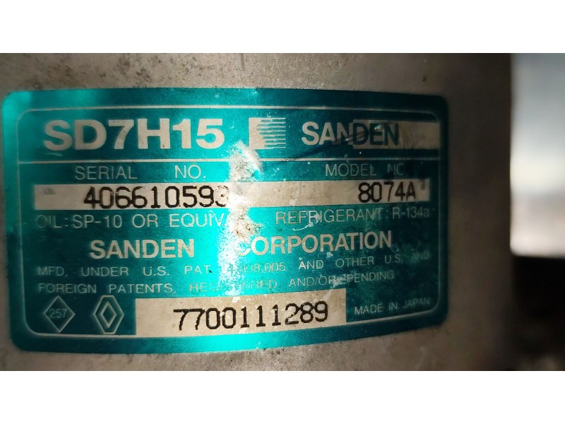 Recambio de compresor aire acondicionado para renault laguna (b56) 1.8 16v rt referencia OEM IAM 7700111289  