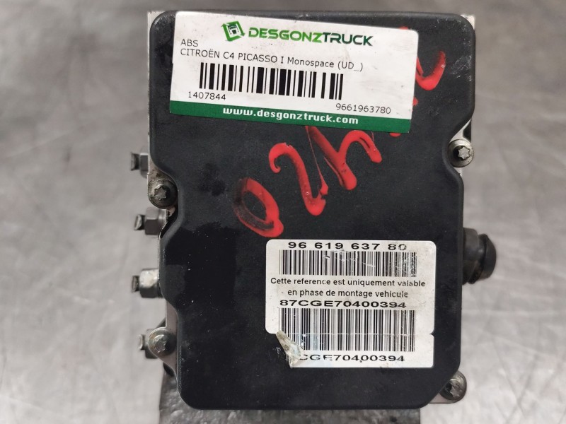 Recambio de abs para citroën c4 picasso i monospace (ud_) 1.6 hdi referencia OEM IAM 9661963780  