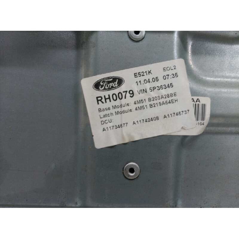 Recambio de elevalunas delantero derecho para ford focus berlina (cap) 1.6 16v cat referencia OEM IAM 4M51B203A28BE  