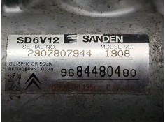 Recambio de compresor aire acondicionado para citroën c3 1.4 furio referencia OEM IAM 9684480480   2