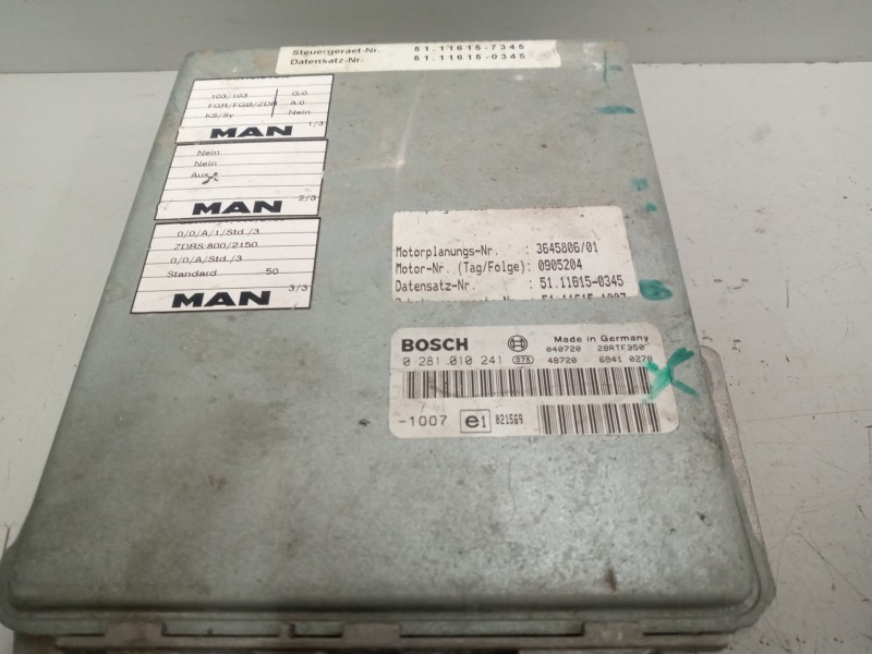 Recambio de centralita motor edc para man autobus autobus 18.463 hocl referencia OEM IAM 0281010241  