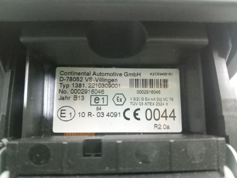 Recambio de tacografo para irisbus eur. c-43 sri referencia OEM IAM 13812210309001 ...2916046 