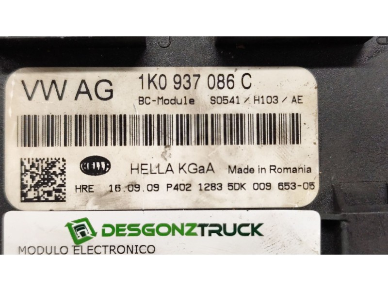 Recambio de modulo electronico para volkswagen golf vi (5k1) 2.0 tdi referencia OEM IAM 1k0937086c  