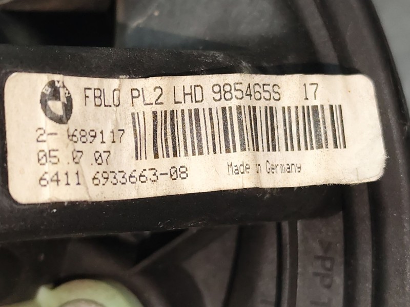 Recambio de motor calefaccion para bmw 1 (e81) 118 d referencia OEM IAM 985465S  