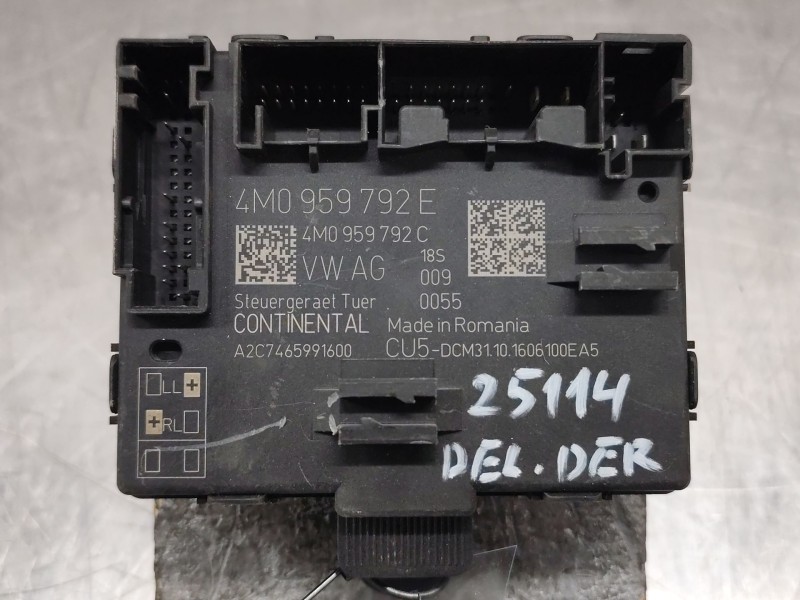 Recambio de centralita cierre para audi q7 (4mb, 4mg, 4mq) 3.0 tdi quattro referencia OEM IAM 4M0959792E  