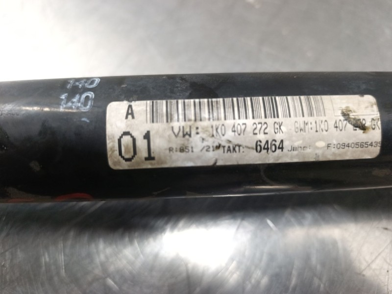 Recambio de transmision delantera izquierda para volkswagen golf vi (5k1) 2.0 tdi referencia OEM IAM 1k0407272gk  