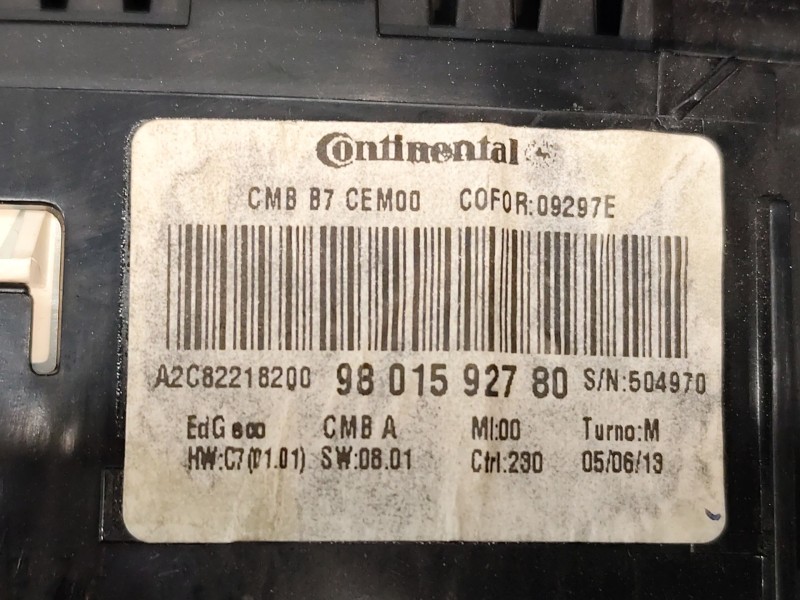 Recambio de cuadro instrumentos para citroën c4 lim. business referencia OEM IAM 9801592780  