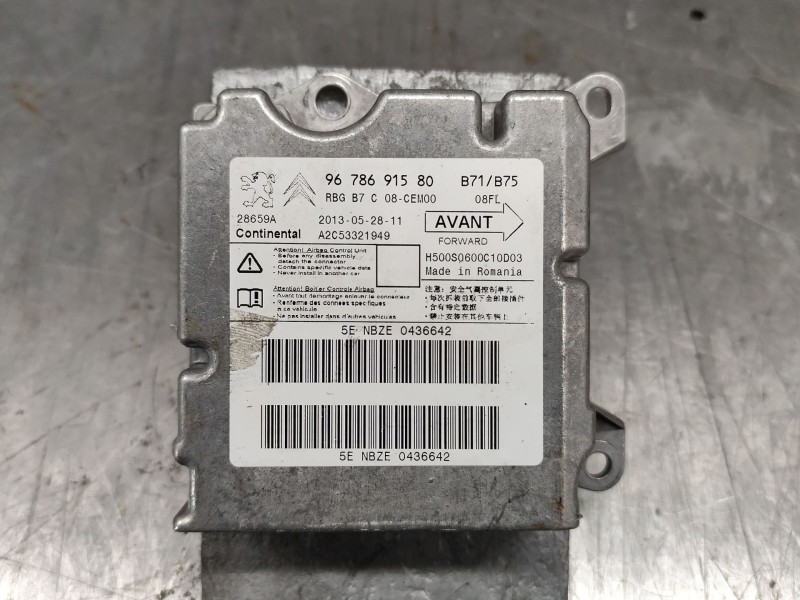 Recambio de centralita airbag para citroën c4 lim. business referencia OEM IAM 9678691580  